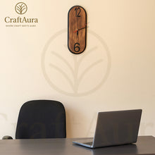 CraftAura Premium Wooden Wall Clock – Minimalist Luxury for Modern Living