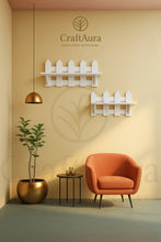 CraftAura PVC Sheet Wall Shelf – Stylish Fence Design, Durable & Waterproof Storage Rack for Living Room, Bedroom & Office Decor