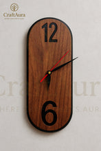 CraftAura Premium Wooden Wall Clock – Minimalist Luxury for Modern Living