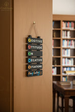 Wooden Motivational Wall Sign – Positive Attitude Home & Office Décor