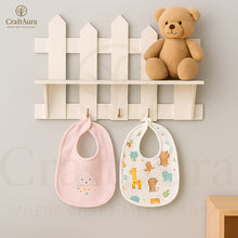 PVC Waterproof Wall Shelf with Key Holder & 3 Metal Hooks